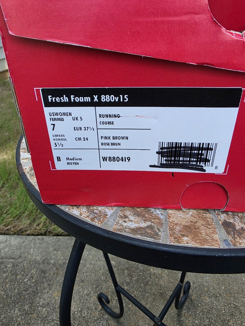 New Balance FF X 880 V15 W880419 Pink Running Shoe Women Sz 7 Men Sz 5.5 Worn 1x - Picture 2 of 11